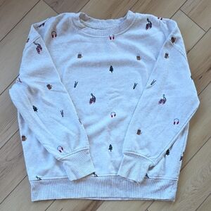 Maurices Cream Sweatshirt with Festive Accents